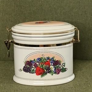 VTG Knotts Berry Farm Oval Canister Jar Kitchen